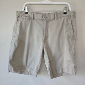 Polo Ralph Lauren Mens Beige Chino Shorts‎ Casual Flat Front Size 36